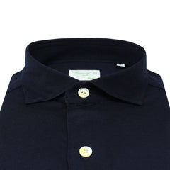 Toronto sport shirt in dark blue merino wool