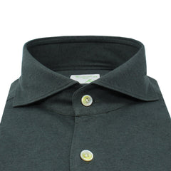 Toronto green cotton and cashmere sport shirt