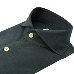 Toronto green cotton and cashmere sport shirt