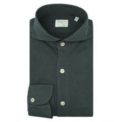 Toronto green cotton and cashmere sport shirt