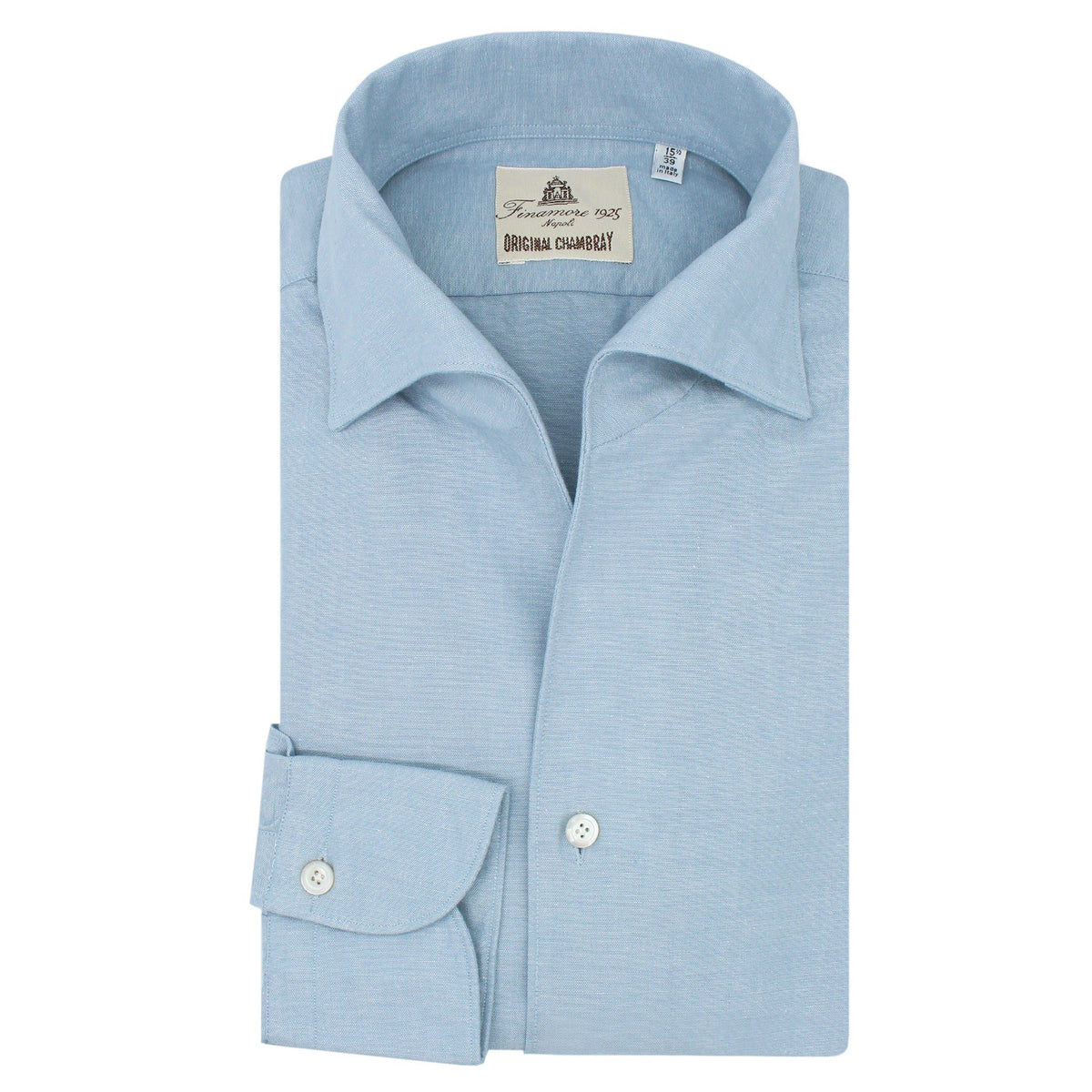 Tokyo sport shirt with ustica collar in white cotton