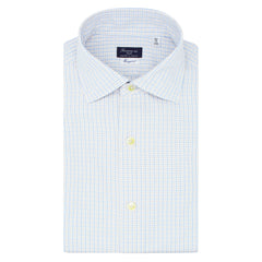 finamore classic shirt checked alumo fabric