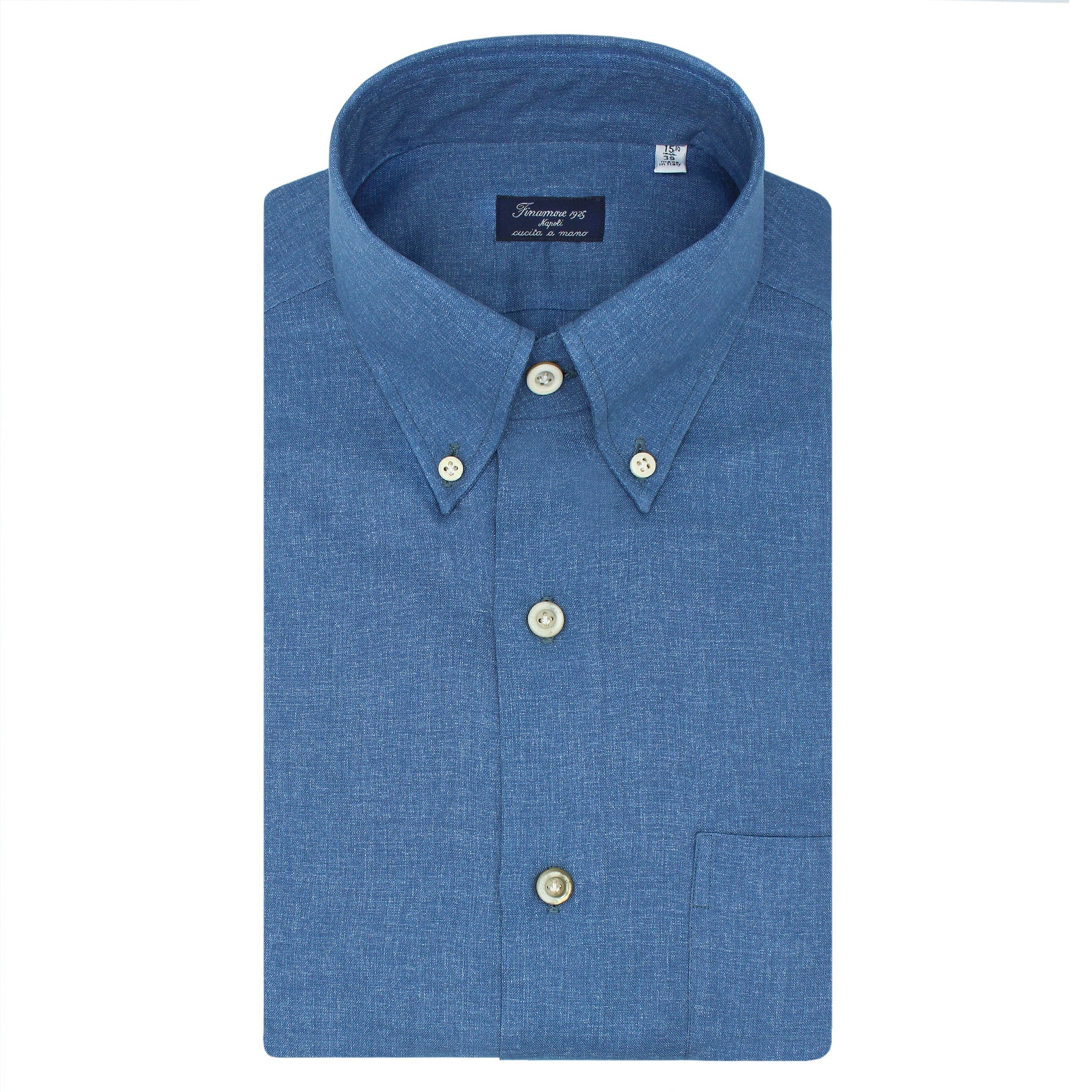 finamore shirt button down collar carlo riva fabric