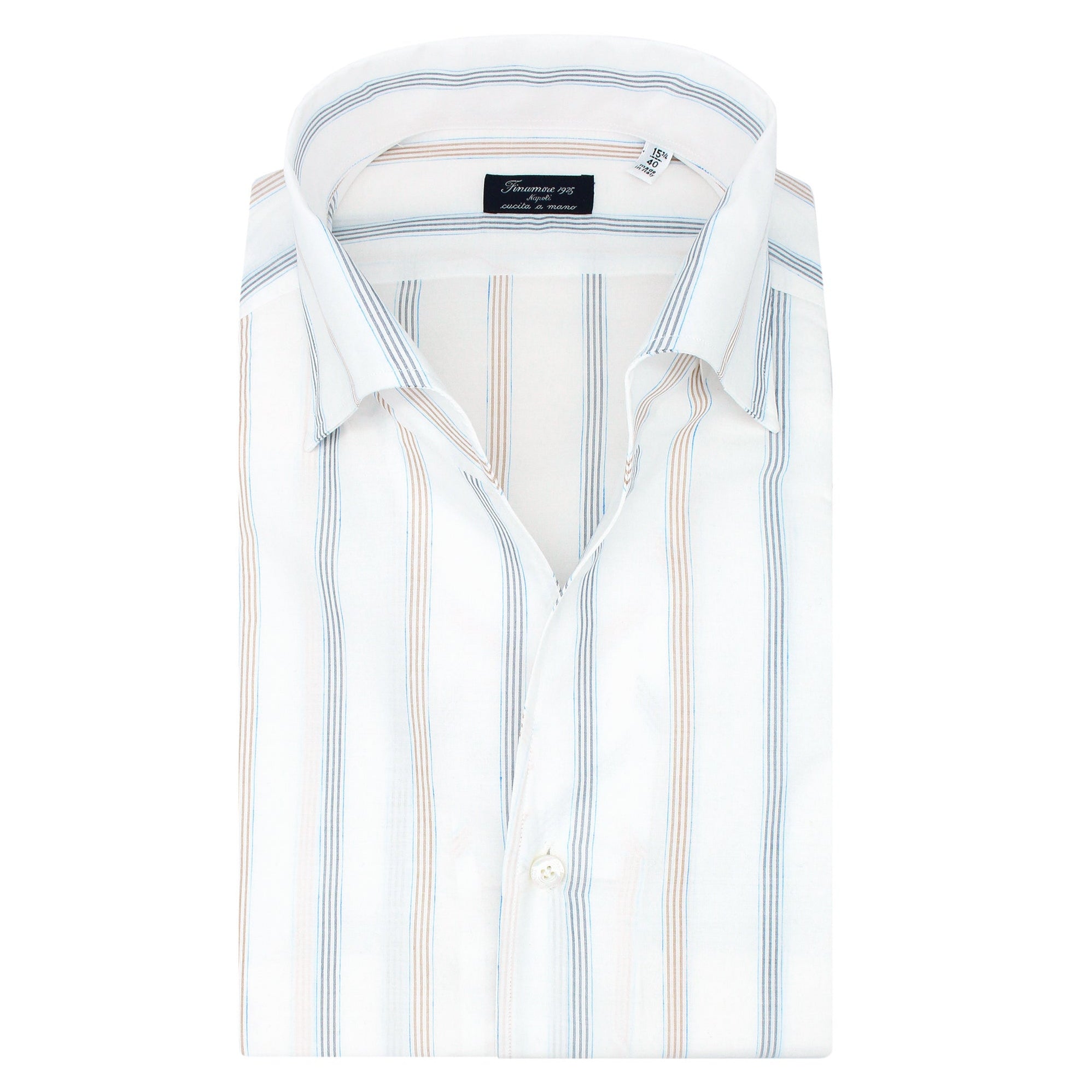 finamore shirt one piece collar linen