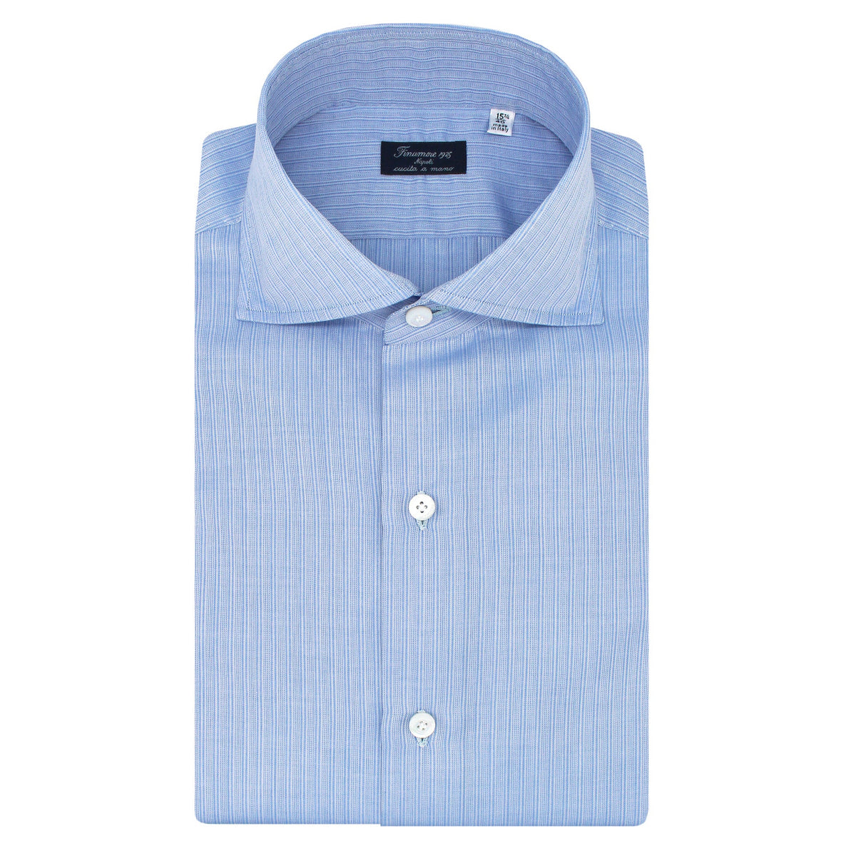 finamore shirt popeline cotton french collar