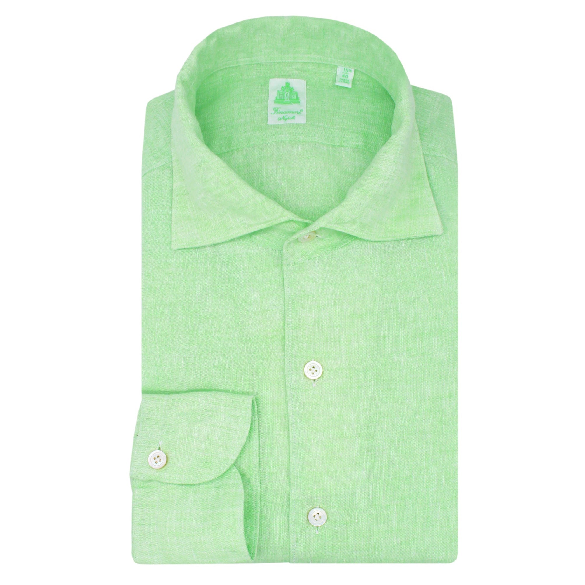 tokyo sport shirt slim in linen green