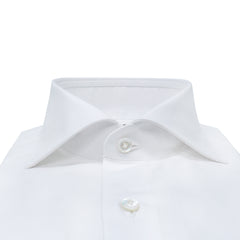 Classic Milano white slim fit cotton poplin shirt