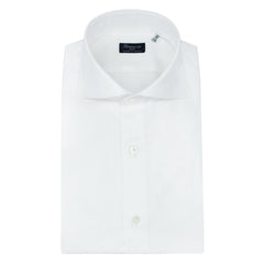 Classic Milano white slim fit cotton poplin shir