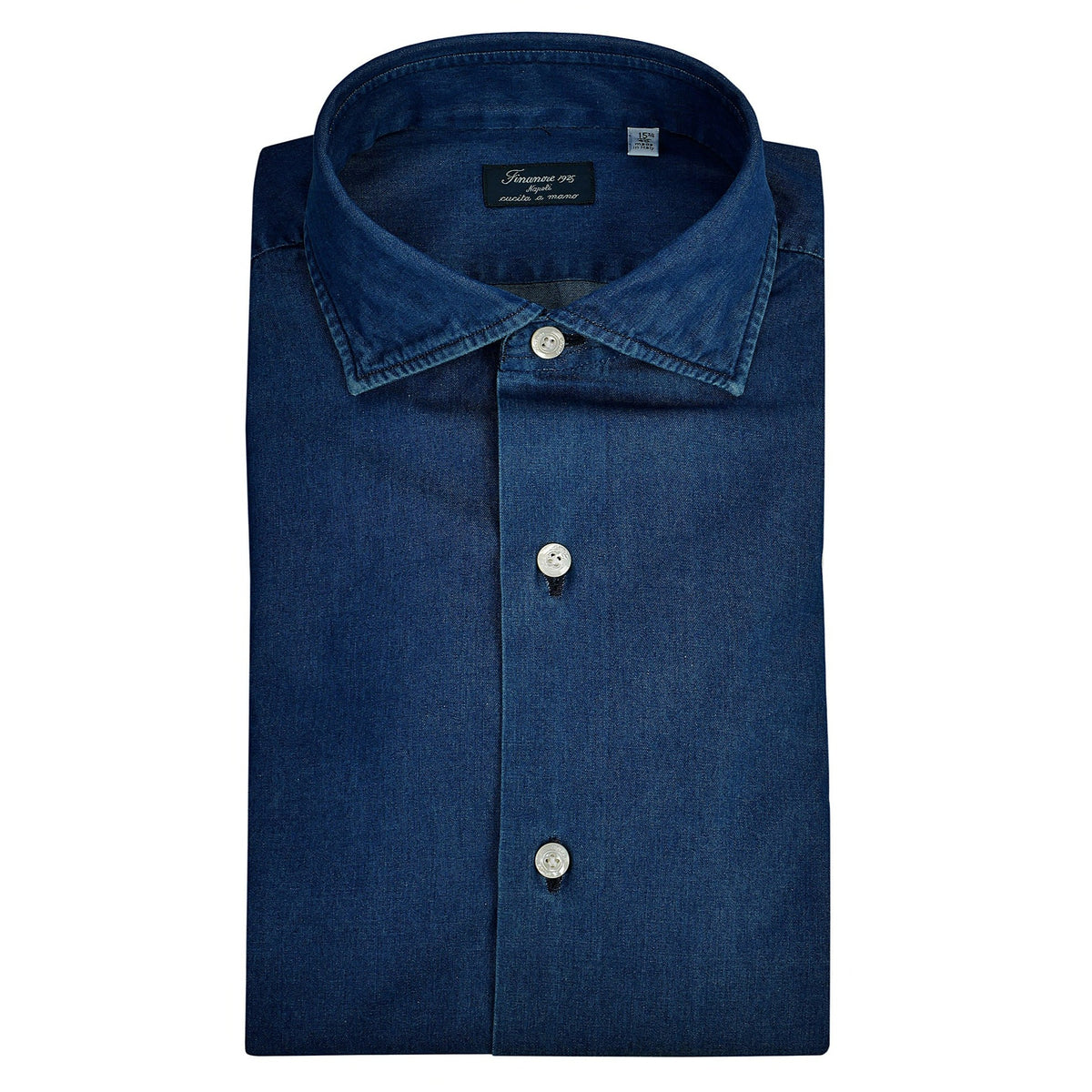 Napoli classic shirt regular fit in denim stone